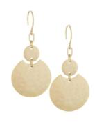 French Connection Double Disc Drop Earrings
