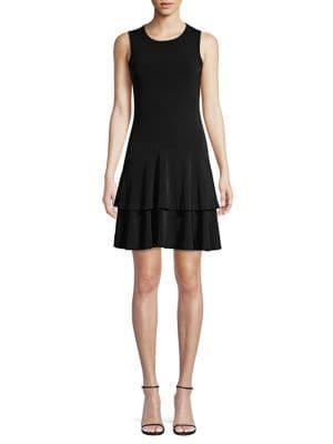 Michael Michael Kors Sleeveless Ruffled Flare Dress