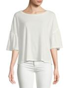 Design Lab Lord & Taylor Cullen Bell-sleeve Knit Top