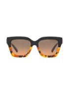 Michael Kors Sporty Berkshire 54mm Block-print Square Sunglasses