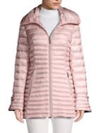 Laundry By Shelli Segal Bell-sleeve Quilted Coat