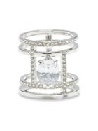 Vince Camuto Crystal Open Work Ring