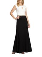 Alex Evenings Embellished Colorblocked Gown
