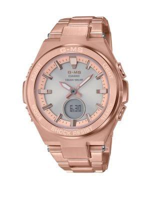 G-shock Rose Goldtone Analog And Digital Watch