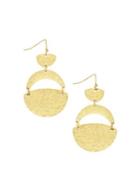 Jessica Simpson Many Moons Two-tone Tiered Drop Earrings