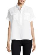 Lord & Taylor Soli Popover Top