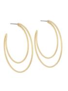 French Connection Large Double C Hoop Earrings