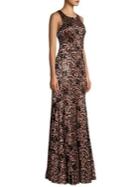 Laundry By Shelli Segal Lace & Sequin Mermaid Maxi Dress