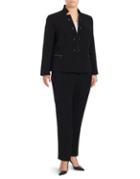 Tahari Arthur S. Levine Plus Plus Size Two-piece Military Pant Suit