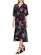 Tahari Arthur S. Levine Floral Kimomo Dress