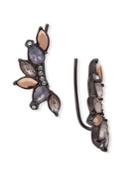 Jenny Packham Multi-colour Crystal And Hematite Ear Crawler Earrings