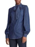 Lauren Ralph Lauren Tie-collar Blouse