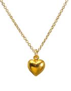 Dogeared 14k Gold Dipped Heart Pendant Necklace