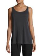 Eileen Fisher Petite Scoopneck Silk Tank