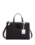 Guess G-lux Quilted Satchel Bag