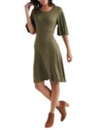 Lucky Brand Roundneck Fit-&-flare Dress