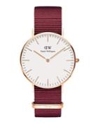Daniel Wellington Classic Roselyn Rose Goldtone And Nato Strap Watch, 36mm