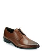 Kenneth Cole Reaction Last Laugh Perforated Toe Leather Derby Shoes