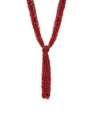 Design Lab Beaded Multi-thread Knot Necklace