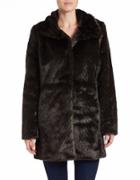 Ellen Tracy Plus Faux Fur Coat