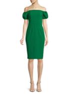 Betsy & Adam Off-the-shoulder Sheath Dress