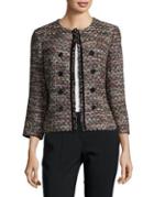 Tahari Arthur S. Levine Multi-tweed Blazer