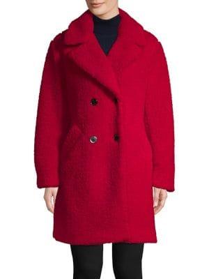 Kenneth Cole New York Faux Fur Plush Coat