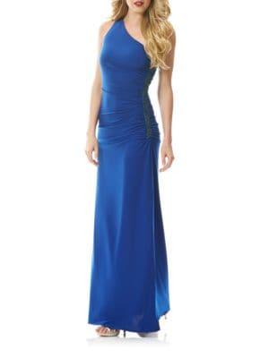 Laundry By Shelli Segal Strapless Pleated Gown