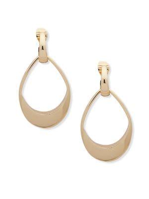 Anne Klein Large Hoop Clip-on Earrings