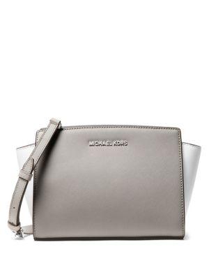 Michael Michael Kors Selma Leather Messenger Bag