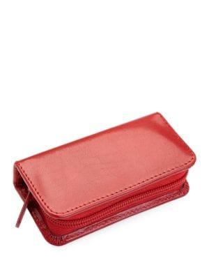 Royce New York Zipped Leather Mini Manicure Kit
