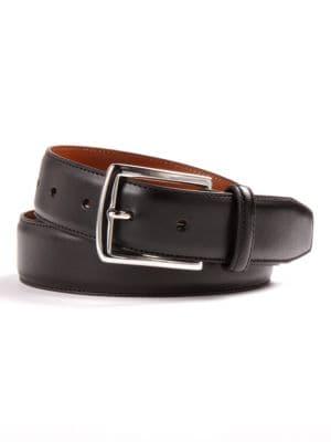 Lauren Ralph Lauren Stitched Leather Dress Belt