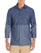 Lacoste Stripe Cotton Casual Button-down Shirt