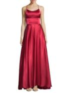 Betsy & Adam Classic Crisscross Gown