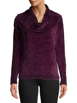 Michael Michael Kors Cowlneck Velvet Sweater