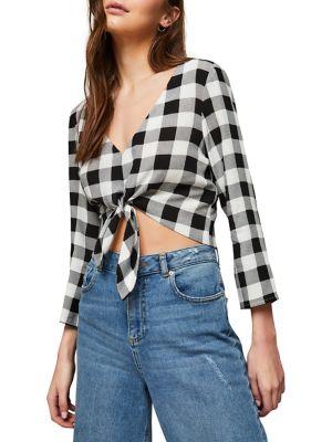 Miss Selfridge Mono Crop Top