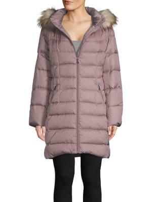 Calvin Klein Faux Fur-trimmed Full-zip Jacket