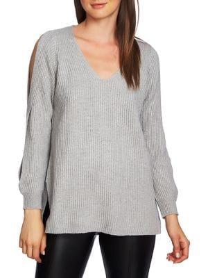 1.state Cold-shoulder V-neck Top