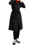 Mango Unstructured Belted Wool-blend Coat