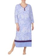Ellen Tracy Plus Paisley-print Long Tunic