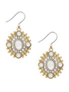 Lucky Brand April Chase Mother-of-pearl Dot Drop Earrings