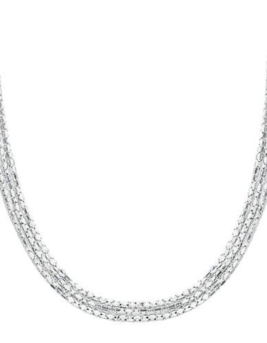 Nes Group Sterling Silver Three Strand Necklace