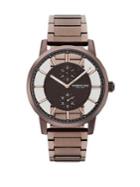 Kenneth Cole Transparency Stainless Steel Bracelet Multifunction Watch