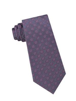 Calvin Klein Four Point Medallion Silk Tie