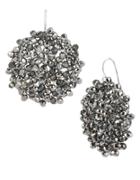 Kenneth Cole New York Black Diamond-crystal Woven Drop Earrings