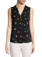 Vince Camuto Petite Floral Sleeveless Top