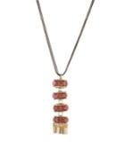 Christian Siriano Goldtone And Stone Tassel Pendant Necklace
