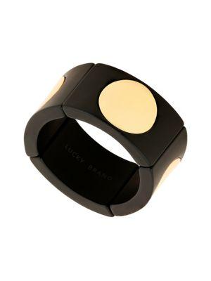 Lucky Brand Hacienda Heat Wood Dot Stretch Bracelet