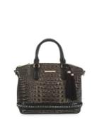 Brahmin Aster Collection Duxbury Embossed Leather Satchel