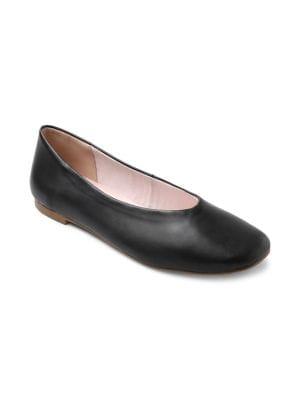 Kensie Avon Square-toe Leather Flats